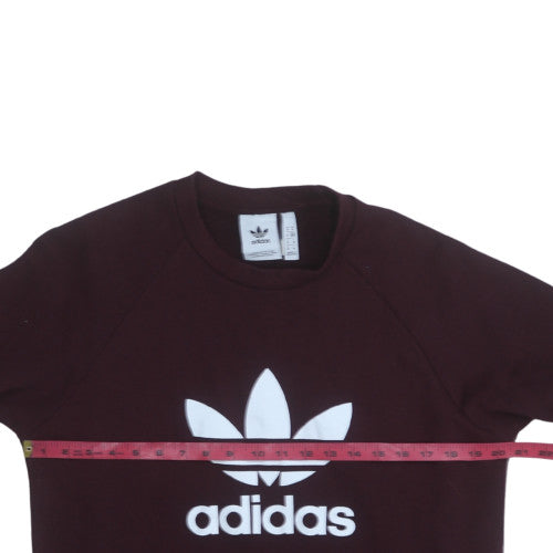 Mens UK Size M adidas Brown Pullover Sweatshirt