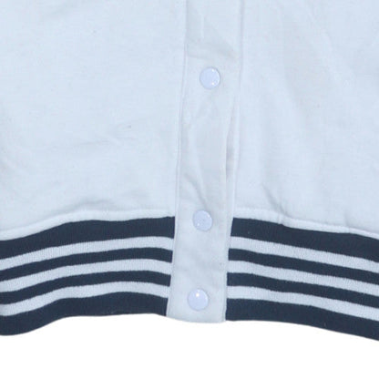 Ellesse Women's White Size 8 Varsity Jacket with Logo Detail