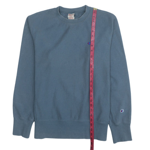 Mens UK Size L Champion Blue Pullover Sweatshirt