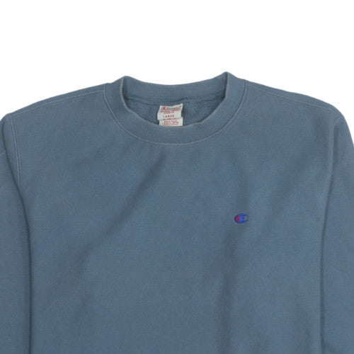 Mens UK Size L Champion Blue Pullover Sweatshirt