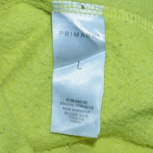 Mens UK Size L Primark Yellow Pullover Hoodie