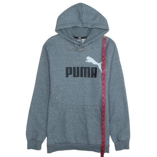 Mens UK Size M PUMA Grey Pullover Hoodie