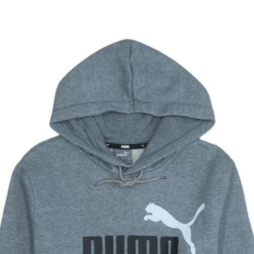 Mens UK Size M PUMA Grey Pullover Hoodie