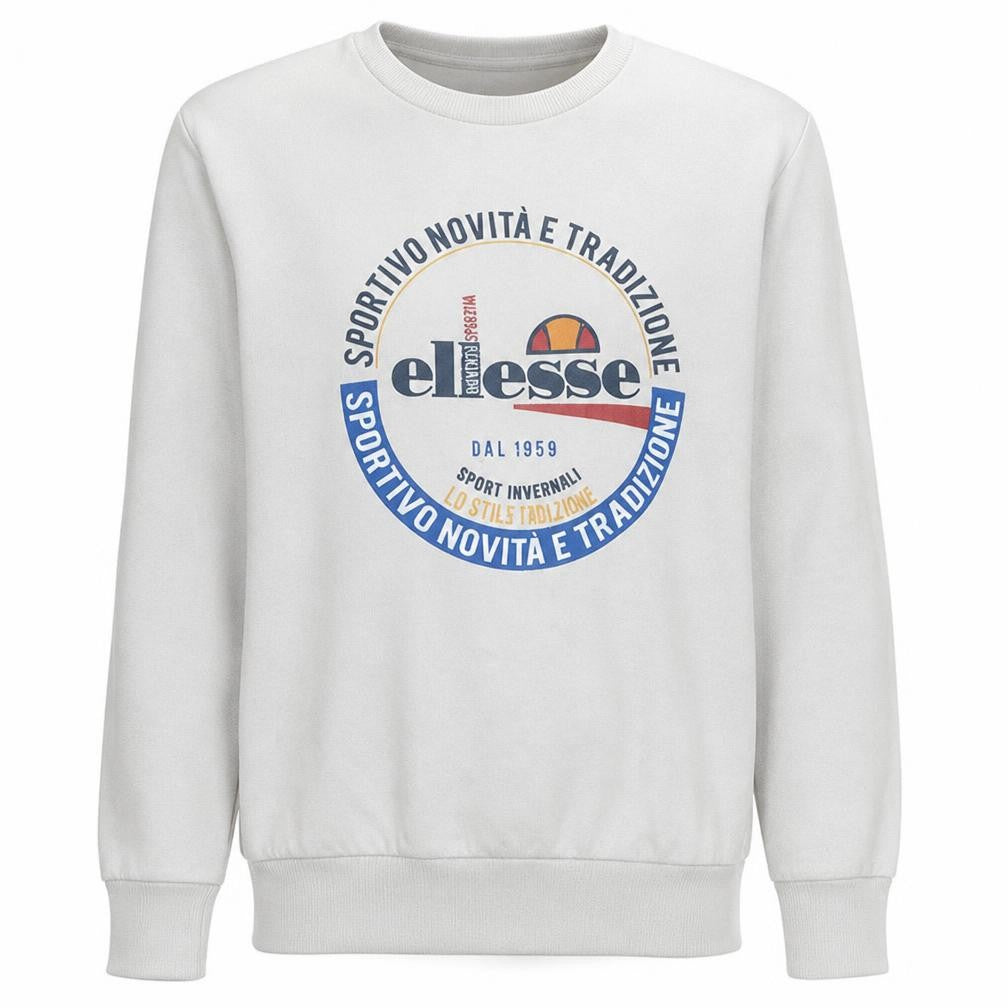 Mens UK Size M ellesse White Pullover Sweatshirt