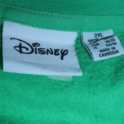 Mens UK Size 2XL Disney Green Pullover Sweatshirt