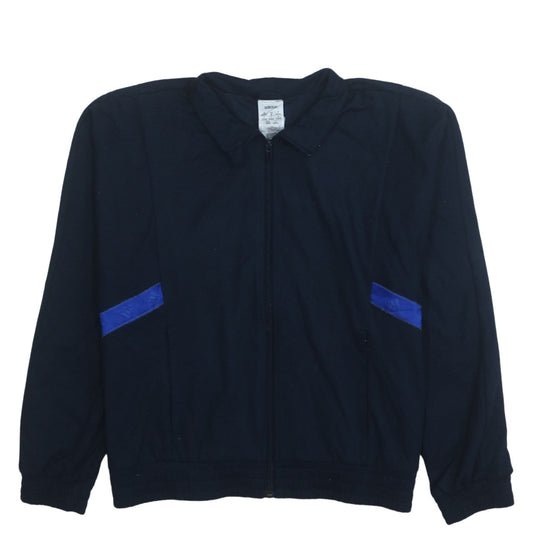 Womens UK Size 12 adidas Blue Full Zip Sweatshirt