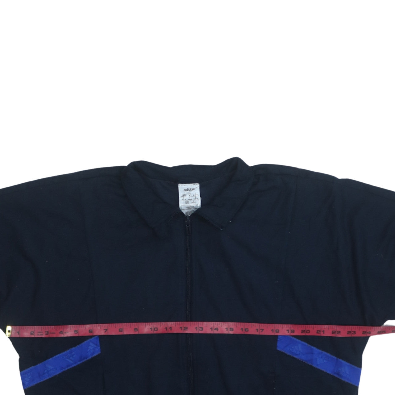 Womens UK Size 12 adidas Blue Full Zip Sweatshirt