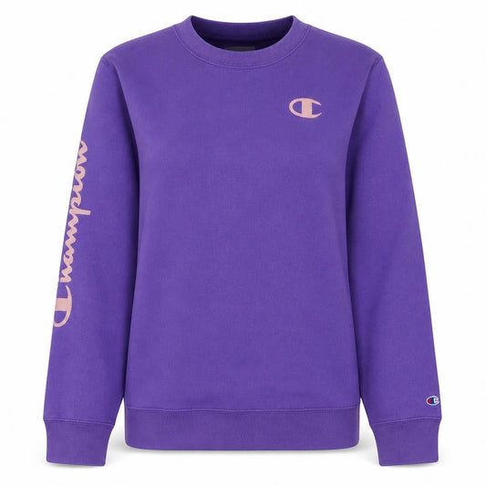 Womens UK Size L Champion Purple Pullover Sweatshirt