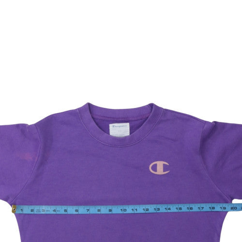 Womens UK Size L Champion Purple Pullover Sweatshirt
