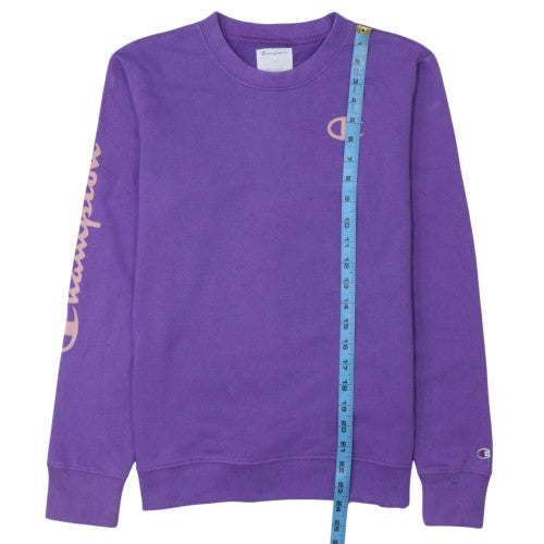 Womens UK Size L Champion Purple Pullover Sweatshirt