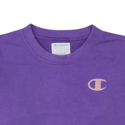 Womens UK Size L Champion Purple Pullover Sweatshirt