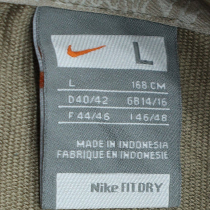 Mens UK Size L Nike Beige Full Zip Hoodie
