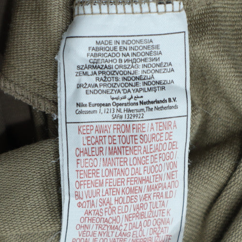 Mens UK Size L Nike Beige Full Zip Hoodie