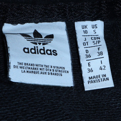 Womens UK Size 10 adidas Black Pullover Hoodie