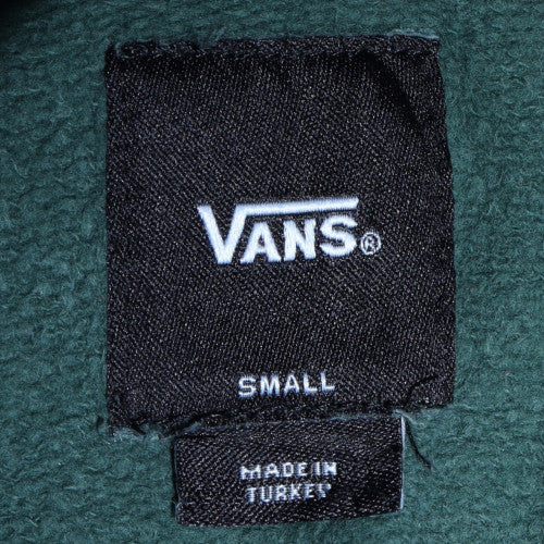 Mens UK Size S VANS Green Pullover Hoodie