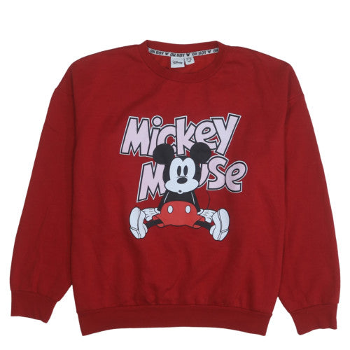 Womens UK Size 14 Disney Red Pullover Sweatshirt