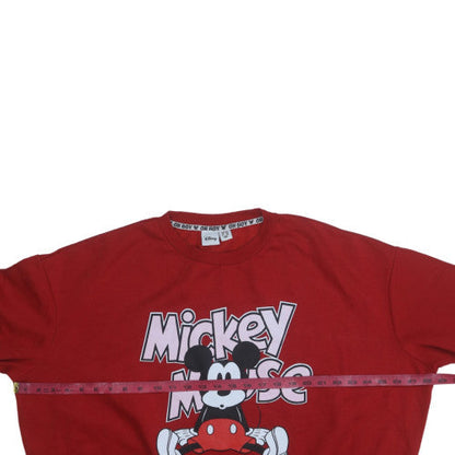 Womens UK Size 14 Disney Red Pullover Sweatshirt