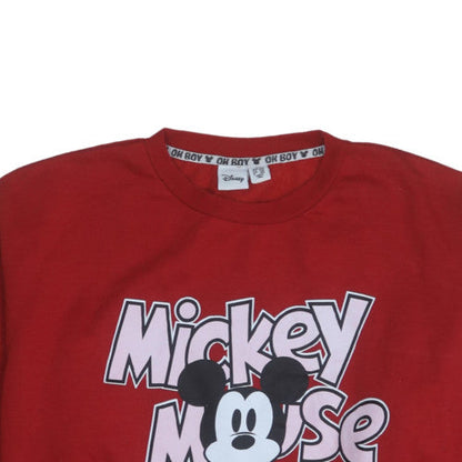 Womens UK Size 14 Disney Red Pullover Sweatshirt