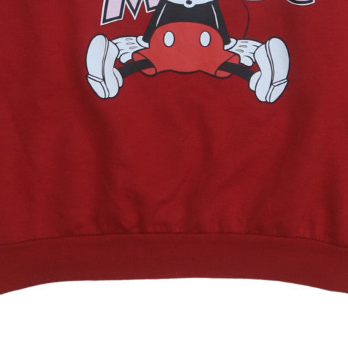 Womens UK Size 14 Disney Red Pullover Sweatshirt