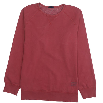 Mens UK Size M Gap Red Pullover Sweatshirt