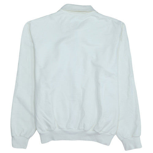 Mens UK Size XL adidas White Full Zip Sweatshirt