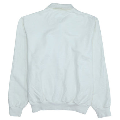 Mens UK Size XL adidas White Full Zip Sweatshirt
