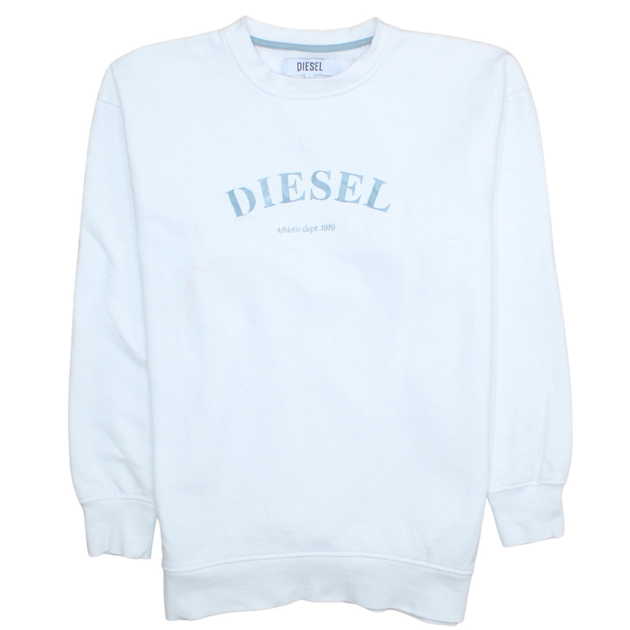Mens UK Size S Diesel White Pullover Sweatshirt