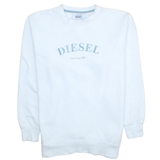 Mens UK Size S Diesel White Pullover Sweatshirt
