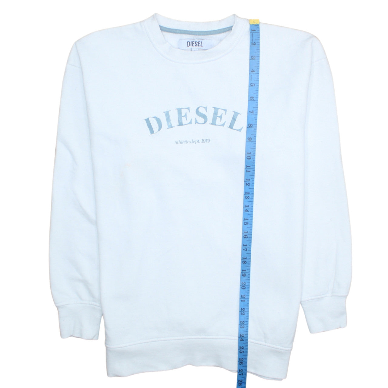 Mens UK Size S Diesel White Pullover Sweatshirt