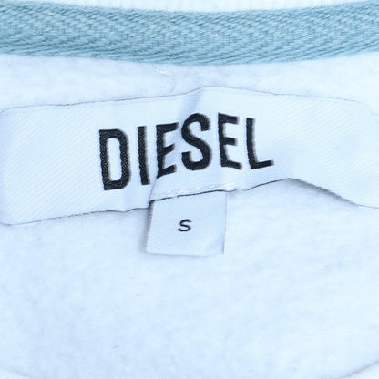 Mens UK Size S Diesel White Pullover Sweatshirt