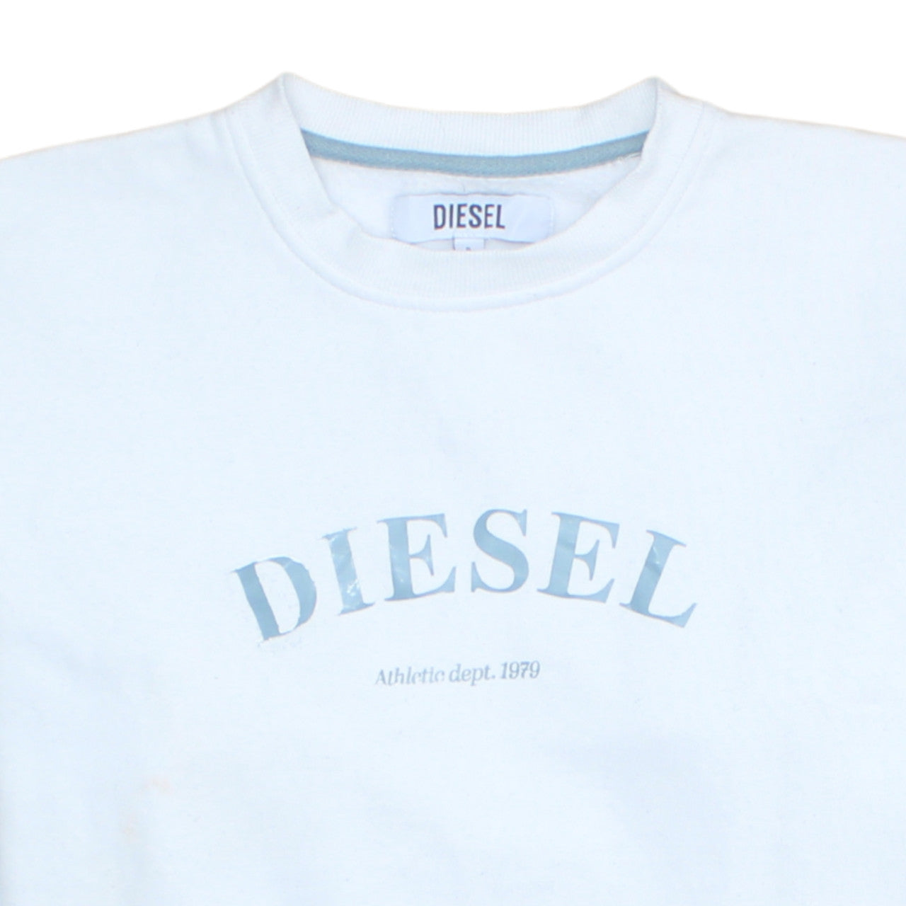 Mens UK Size S Diesel White Pullover Sweatshirt