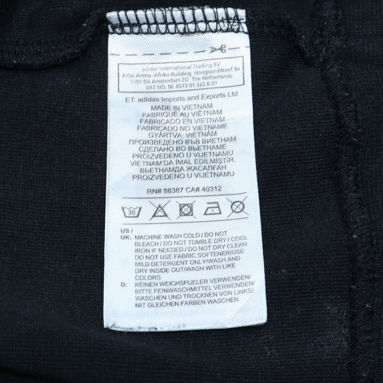 Womens UK Size 18 adidas Black Pullover Sweatshirt