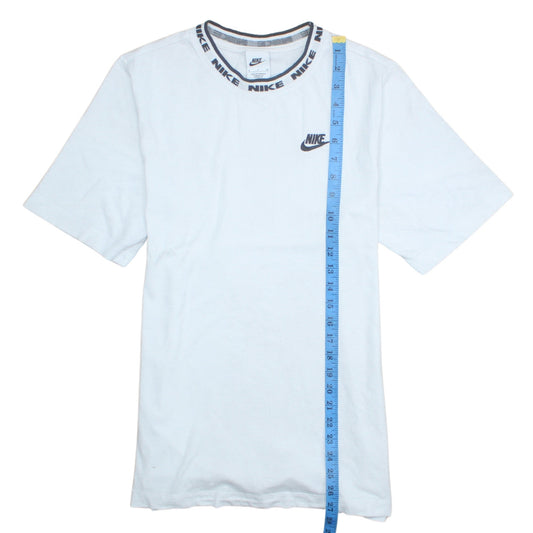 Nike Men’s White Cotton Crew Neck Short Sleeve Sports T-Shirt Size S