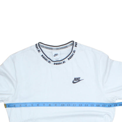Nike Men’s White Cotton Crew Neck Short Sleeve Sports T-Shirt Size S