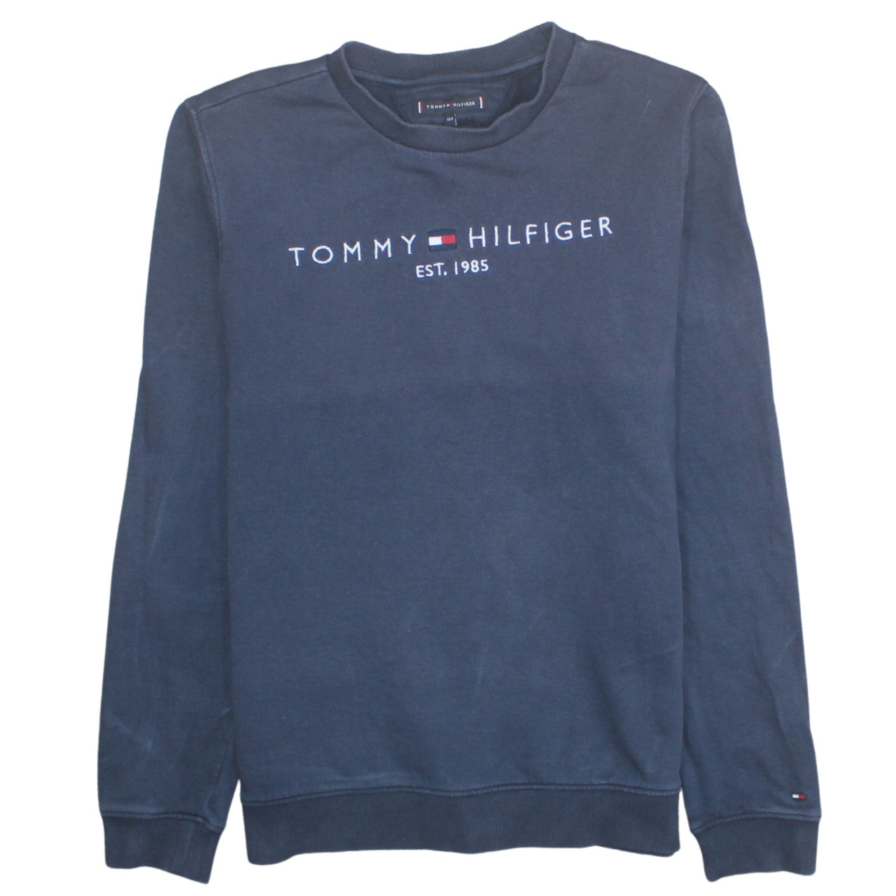 Teens UK Size 164 Tommy Hilfiger Blue Pullover Sweatshirt