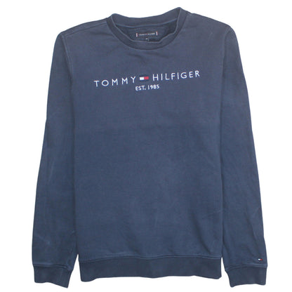 Teens UK Size 164 Tommy Hilfiger Blue Pullover Sweatshirt