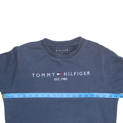Teens UK Size 164 Tommy Hilfiger Blue Pullover Sweatshirt