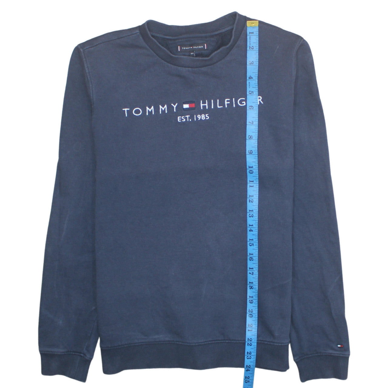 Teens UK Size 164 Tommy Hilfiger Blue Pullover Sweatshirt