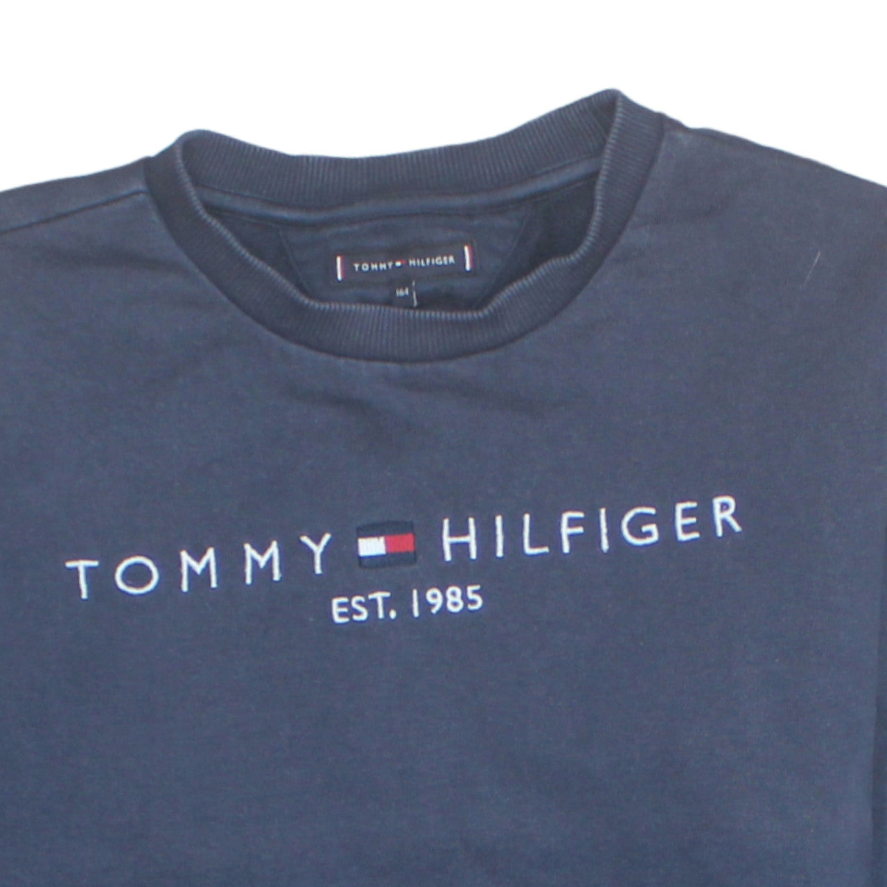 Teens UK Size 164 Tommy Hilfiger Blue Pullover Sweatshirt
