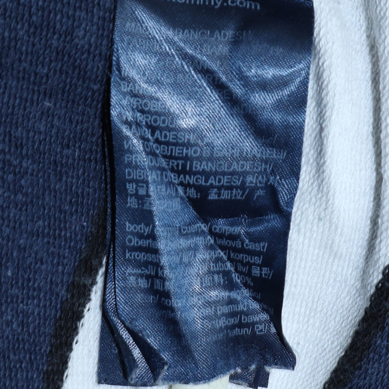 Mens UK Size XL Tommy Jeans Blue Henley Sweatshirt
