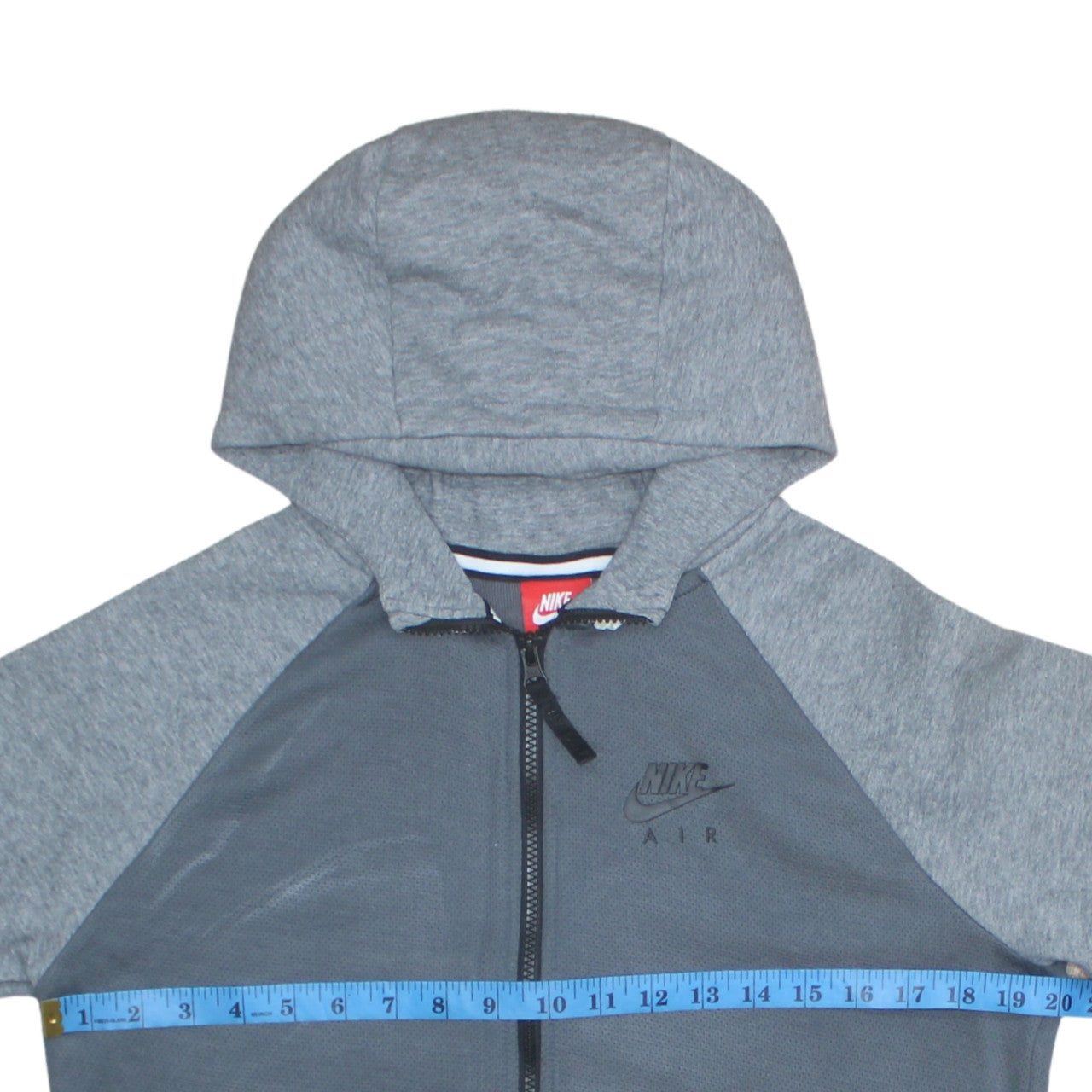 Teens UK Size L Nike Grey Full Zip Hoodie