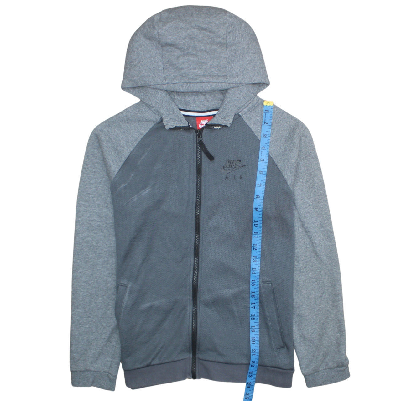 Teens UK Size L Nike Grey Full Zip Hoodie