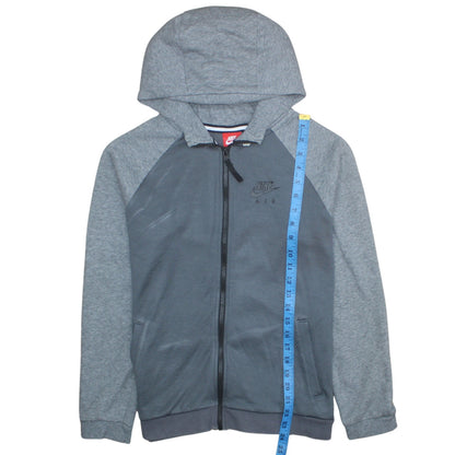 Teens UK Size L Nike Grey Full Zip Hoodie