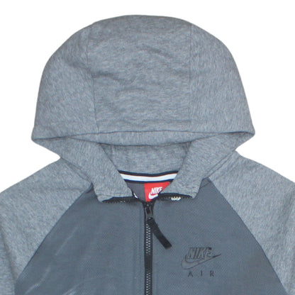 Teens UK Size L Nike Grey Full Zip Hoodie
