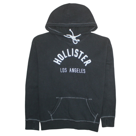 Mens UK Size L Hollister Black Pullover Hoodie