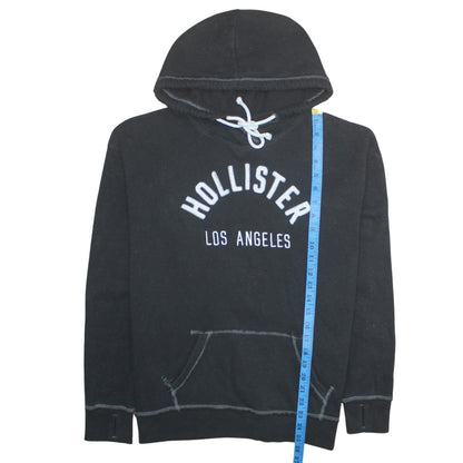 Mens UK Size L Hollister Black Pullover Hoodie