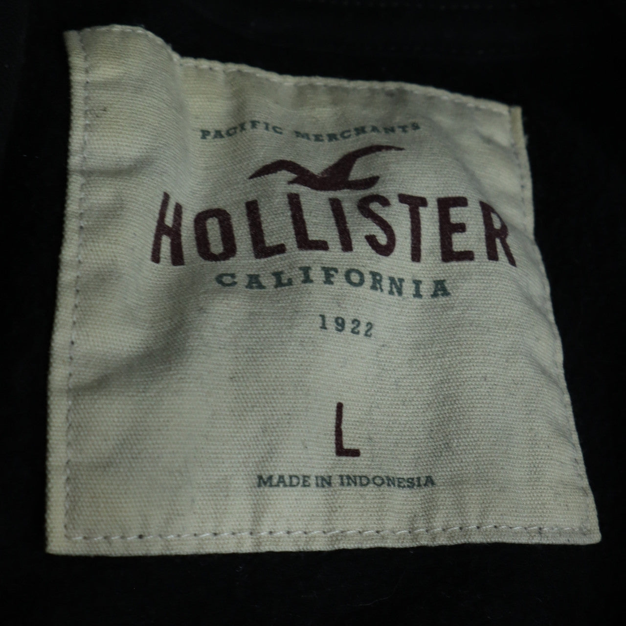Mens UK Size L Hollister Black Pullover Hoodie