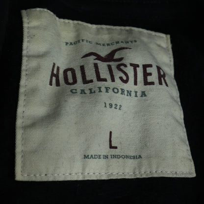 Mens UK Size L Hollister Black Pullover Hoodie