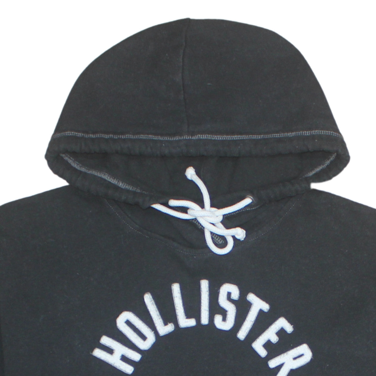 Mens UK Size L Hollister Black Pullover Hoodie