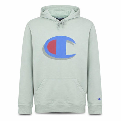 Mens UK Size M Champion Green Pullover Hoodie
